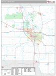 Iowa City Wall Map Premium Style